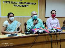Press Meet regarding schedule of Civic Election 2021