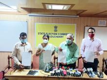 Press Meet regarding schedule of Civic Election 2021